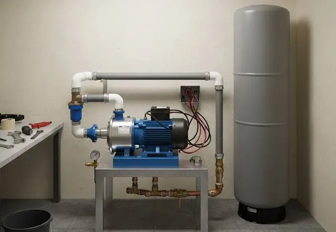 Booster pump installation and system overview