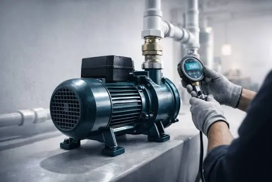 Booster pump pressure testing and diagnosis
